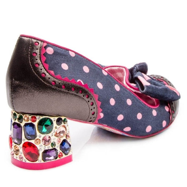 Womens Irregular Choice Potluck - Navy Pink