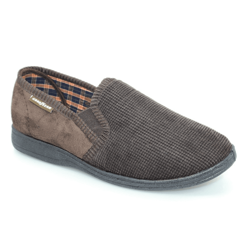Goodyear Mens Mallory Brown Slippers - Brown
