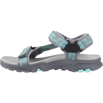 Womens Cotswold Stanton Sandals - Grey and Turquoise