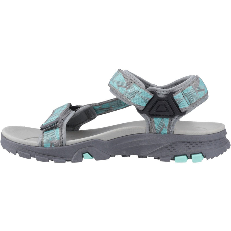 Womens Cotswold Stanton Sandals - Grey and Turquoise