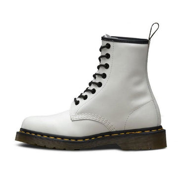 Womens Dr Martens 1460 Hair Lace Up Boots - White