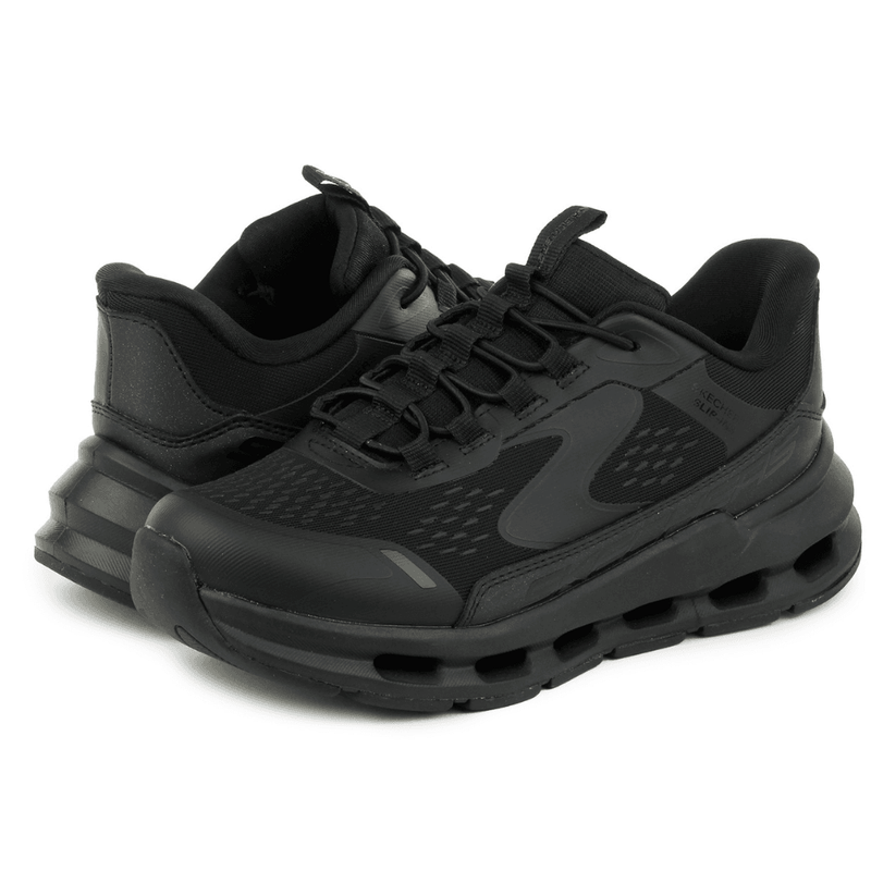 Kids Skechers Slip-ins Glide Step Trainers - Black