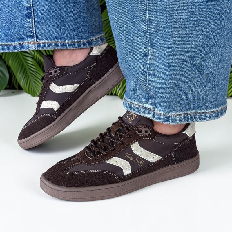 Womens Teddy Smith 121127 Brown Trainers - Brown
