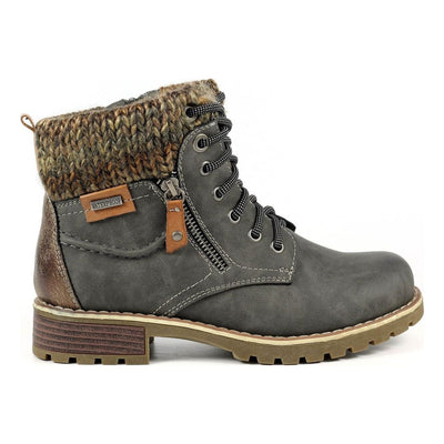 Womens Lunar Millie Waterproof Ankle Boots - Grey