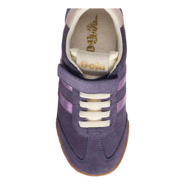 Girls Gola Elan Glitz Plum Trainers - Plum
