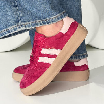 Womens Drilleys Thirty Three Trainers - Scarlet