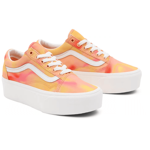 Womens Vans Old Skool Stackform in Orange - Orange Twist