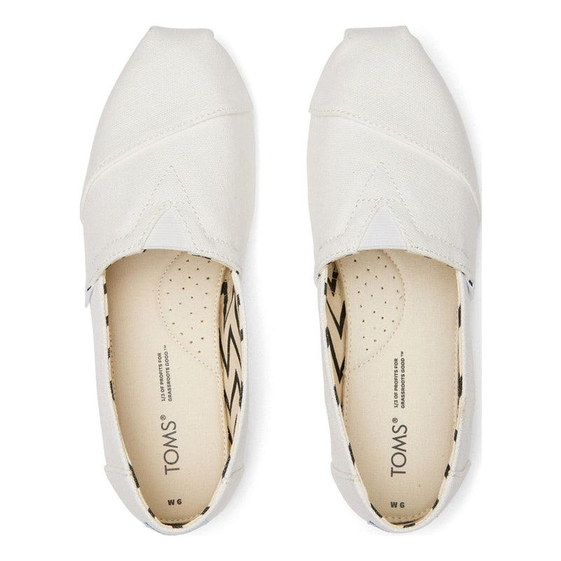 Womens Toms Alpargata Espadrilles - White