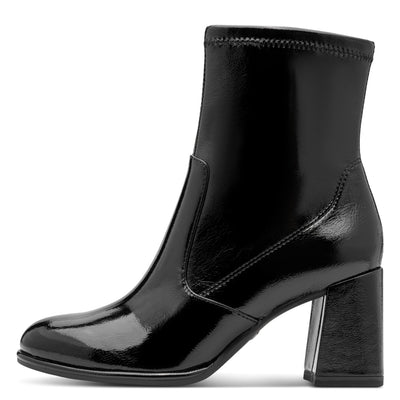 Womens Tamaris 25357 Ankle Boots - Black Patent