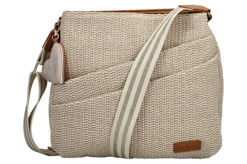 Womens Rieker H1004 Beige Shoulder Bag
