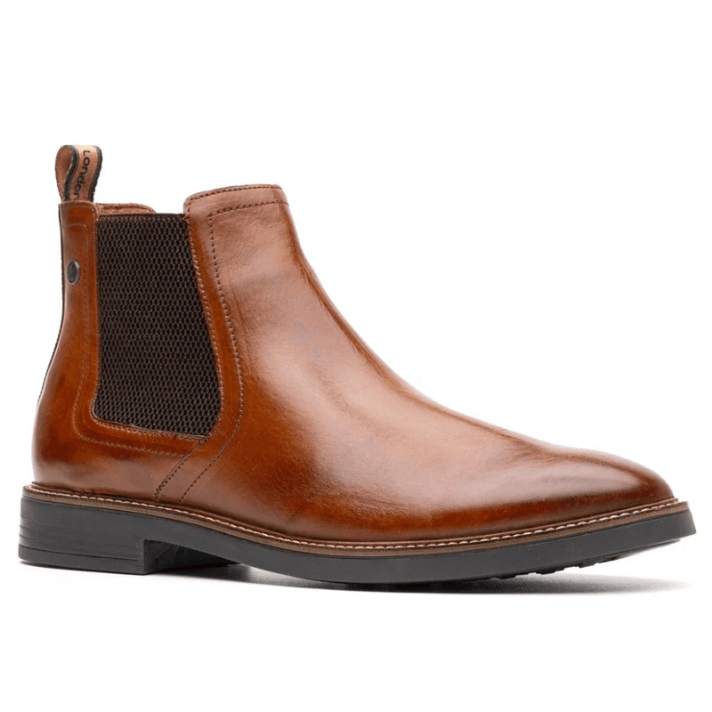 Base London Mens Sussex Chelsea Boots - Washed Tan