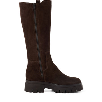 Womens Tamaris 25608 Long Boots - Mocca Suede