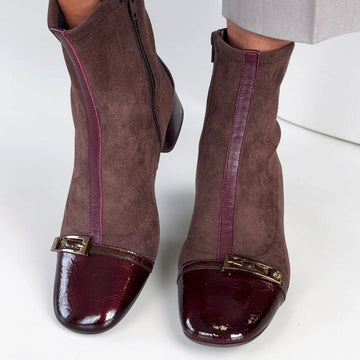 Womens Hispanitas 265016 Espresso Varsovia Ankle Boots - Espresso