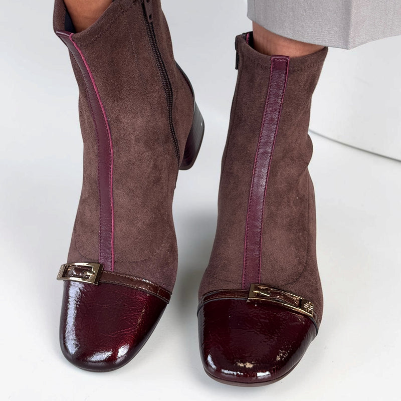 Womens Hispanitas 265016 Espresso Varsovia Ankle Boots - Espresso