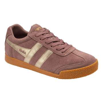 Womens Gola Harrier Mirror Trainers - Pink