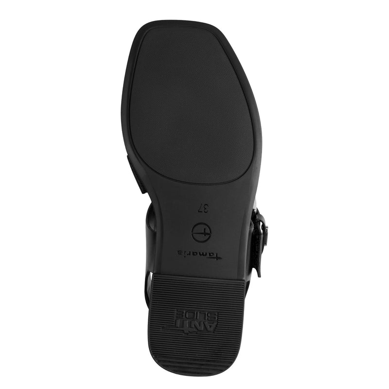 Womens Tamaris 28117 Black Sandals - Black