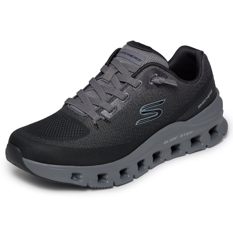 Mens Skechers 233132 Glide-Step Pro Trainers - Black Charcoal