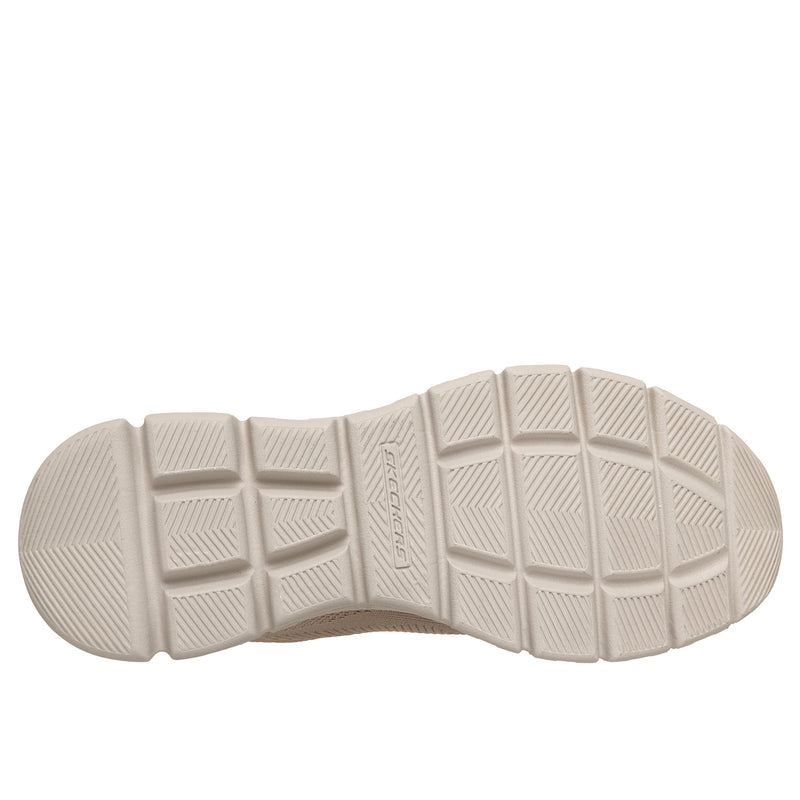 Womens Skechers 117700 Engineered Knit Lace Up Bobs B Lite Trainer - Taupe