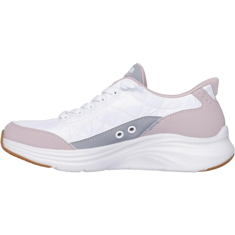 Womens Skechers 150404 Contour Foam White Lavender Trainers - White Lavender