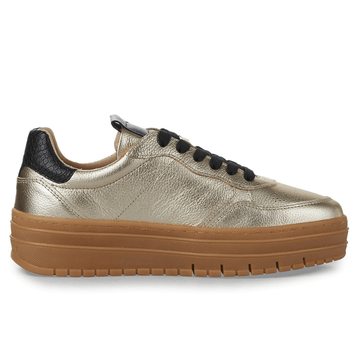 Womens Tamaris 23773 Gold Platform Trainers - Gold