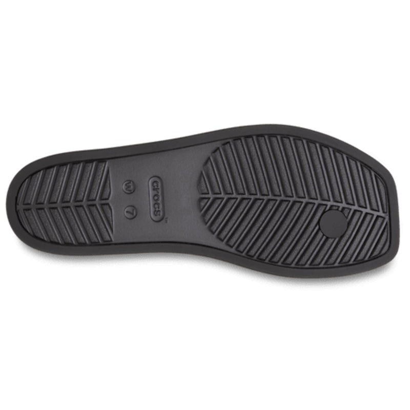 Womens Crocs Miami Flip Flops - Black