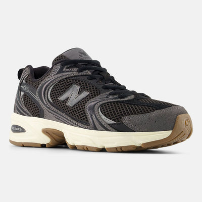 Unisex New Balance 530 Suede Trainers - Black with Grey