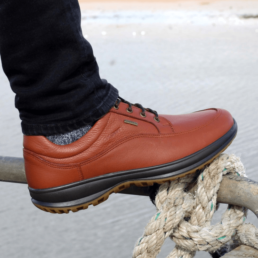 Mens Grisport Livingston Tan Leather Comfort Laced Shoe