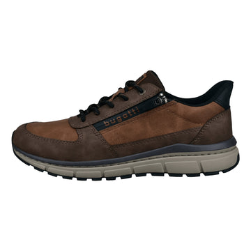 Mens Bugatti AOS06 Cognac Trainers - Cognac