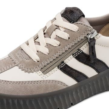 Womens Tamaris 83729 Side Zip Trainers - Lt Grey
