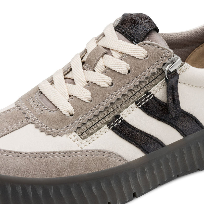 Womens Tamaris 83729 Side Zip Trainers - Lt Grey