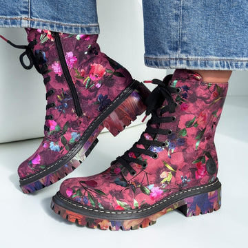 Womens Rieker 72627 Pink Boots - Pink