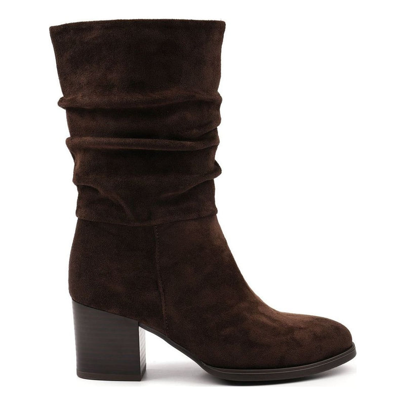 Womens Lunar Kylie Scrunch Long Boots - Brown