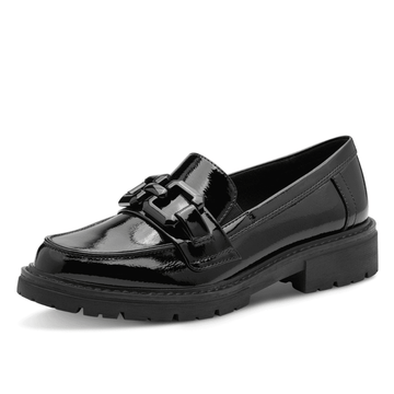 Womens Jana 24764 Loafers - Black Patent