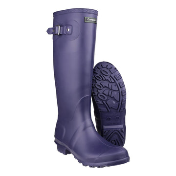 Womens Cotswold Sandringham Waterproof Wellingtons - Purple