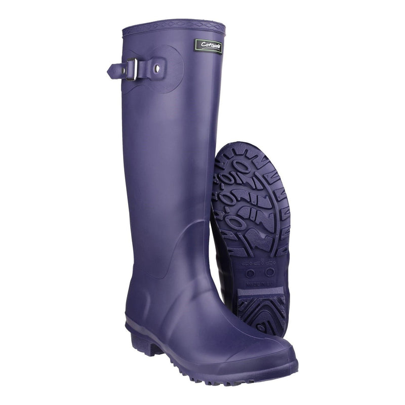 Womens Cotswold Sandringham Waterproof Wellingtons - Purple