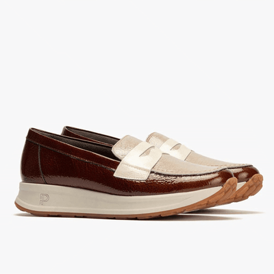 Womens Pitillos 10202 Mix Sporty Loafers - Tan