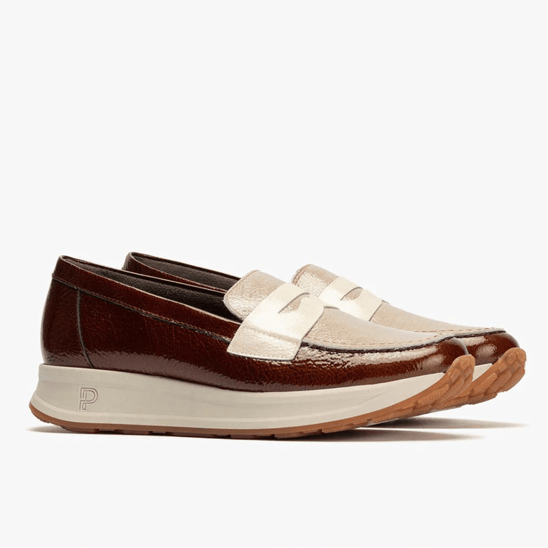 Womens Pitillos 10202 Mix Sporty Loafers - Tan