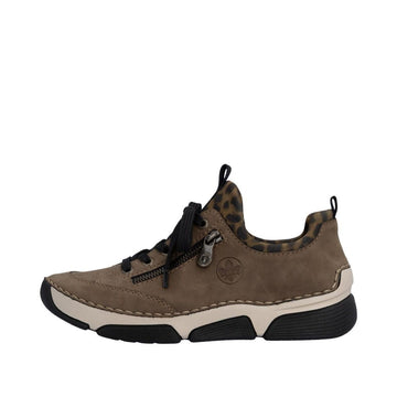 Womens Rieker 45973 Wood Trainers - Wood