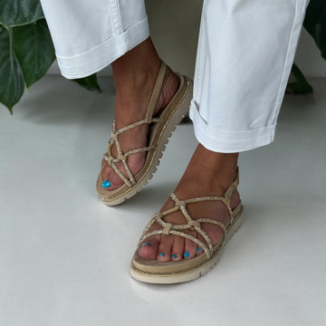 Womens Tamaris 28721 Sand Glam Sandals - Sand Glam