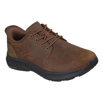 Mens Skechers Pollard - Colt Slip-Ins Casual Shoes - Dark Brown