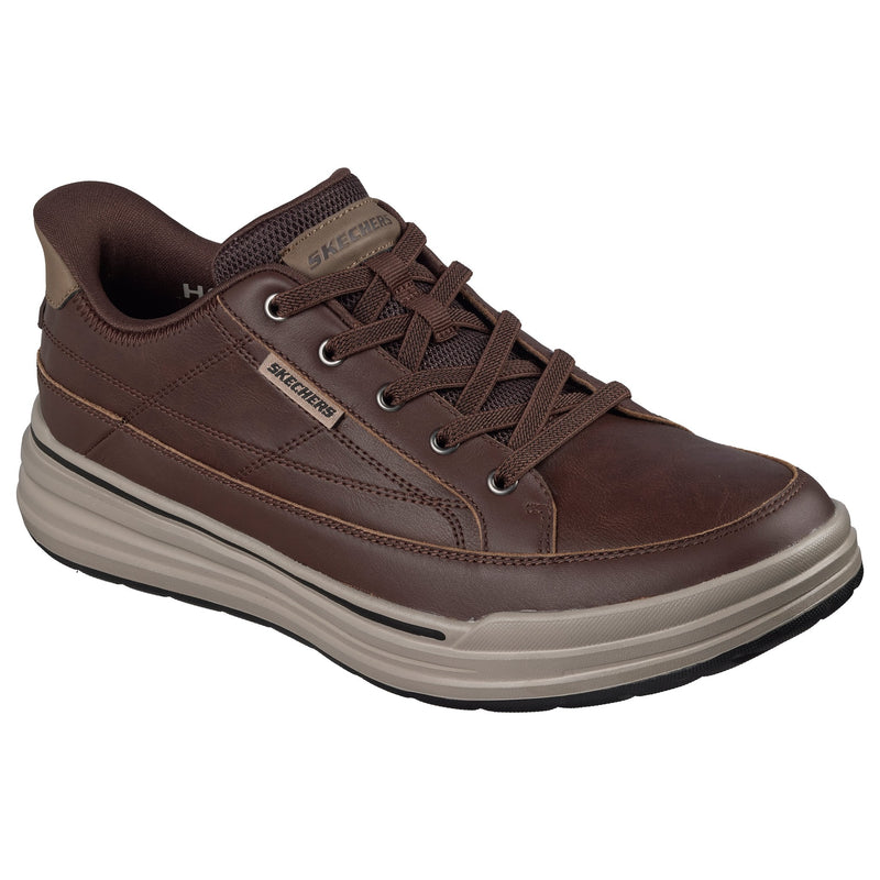Mens Skechers 211234 Casual Slip-In Sterling Shoe - Chocolate