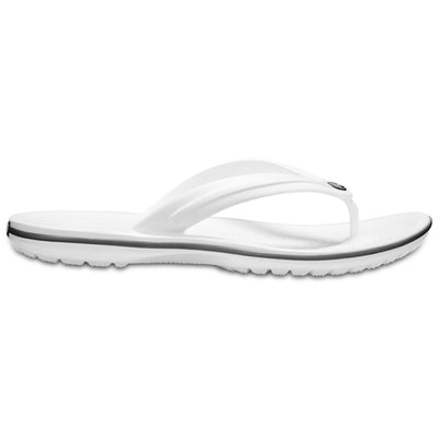 Mens Crocs Crocband Flip Flops - White