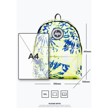 Kids Hype Yellow Tye Dye 18 litres Backpack - Multi