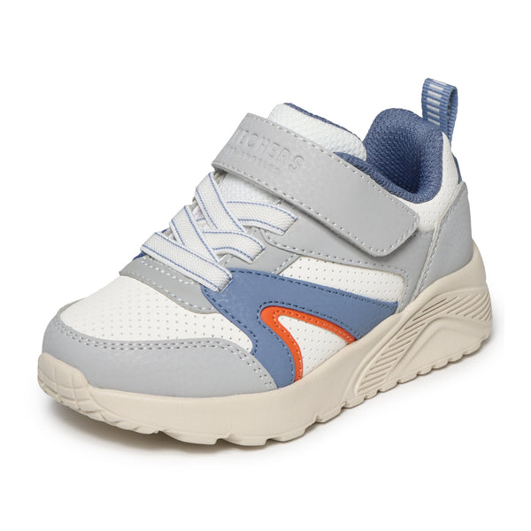 Boys Skechers 403640N Light Grey Uno Lite Trainers - Infant - Light Grey
