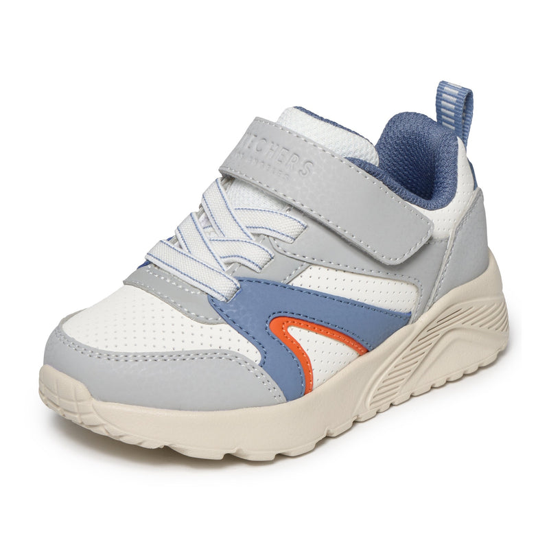 Boys Skechers 403640N Light Grey Uno Lite Trainers - Infant - Light Grey