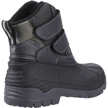 Womens Cotswold Kempsford Black Waterproof Snow Boots - Black