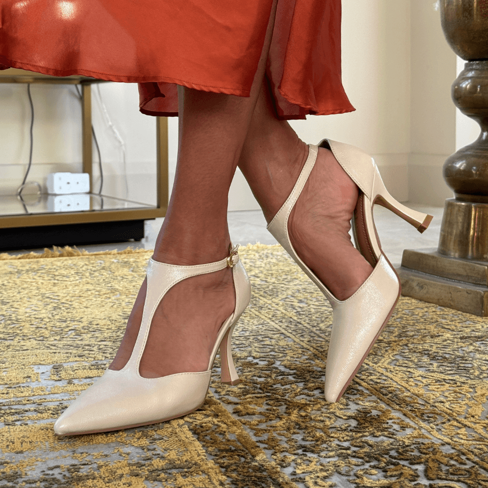 Womens Sorento Gardenmorris T-Bar Flared Heels