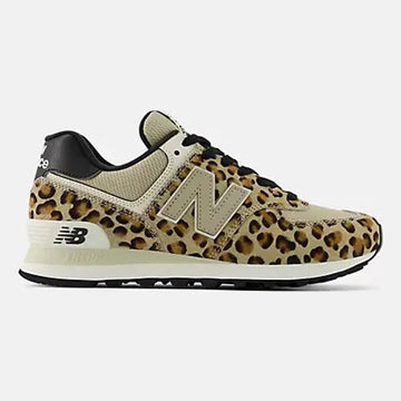 Womens New Balance 574 Stonware with Linen and Black Trainers - Stonware with Linen and Black