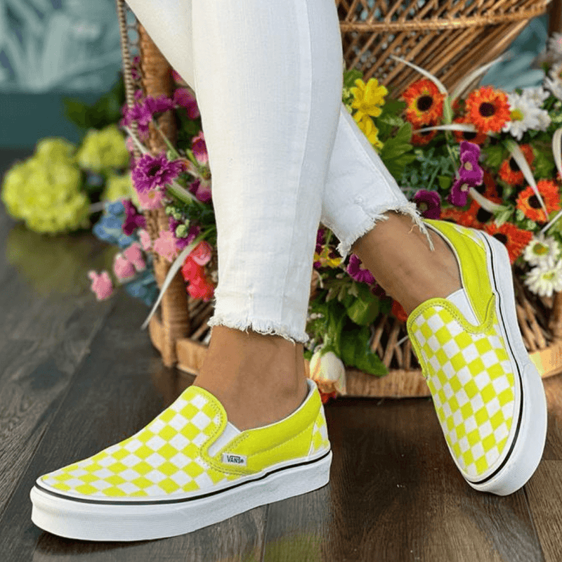 Womens Vans Colour Theory Classic Slip-on Trainers - Multi