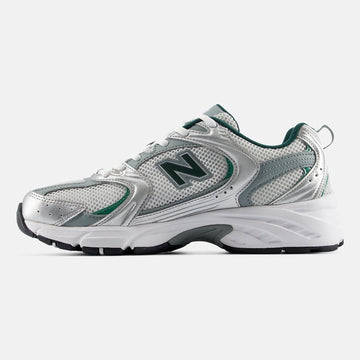 Unisex New Balance 530 Mesh Trainers - Silver Metallic with Grey Matter